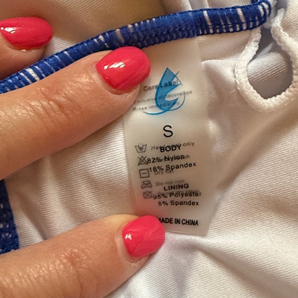 Blue Ruffled Bikini Set - Picture 2 of 5